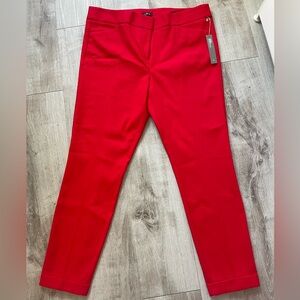 LOFT Bold Red Skinny Trousers